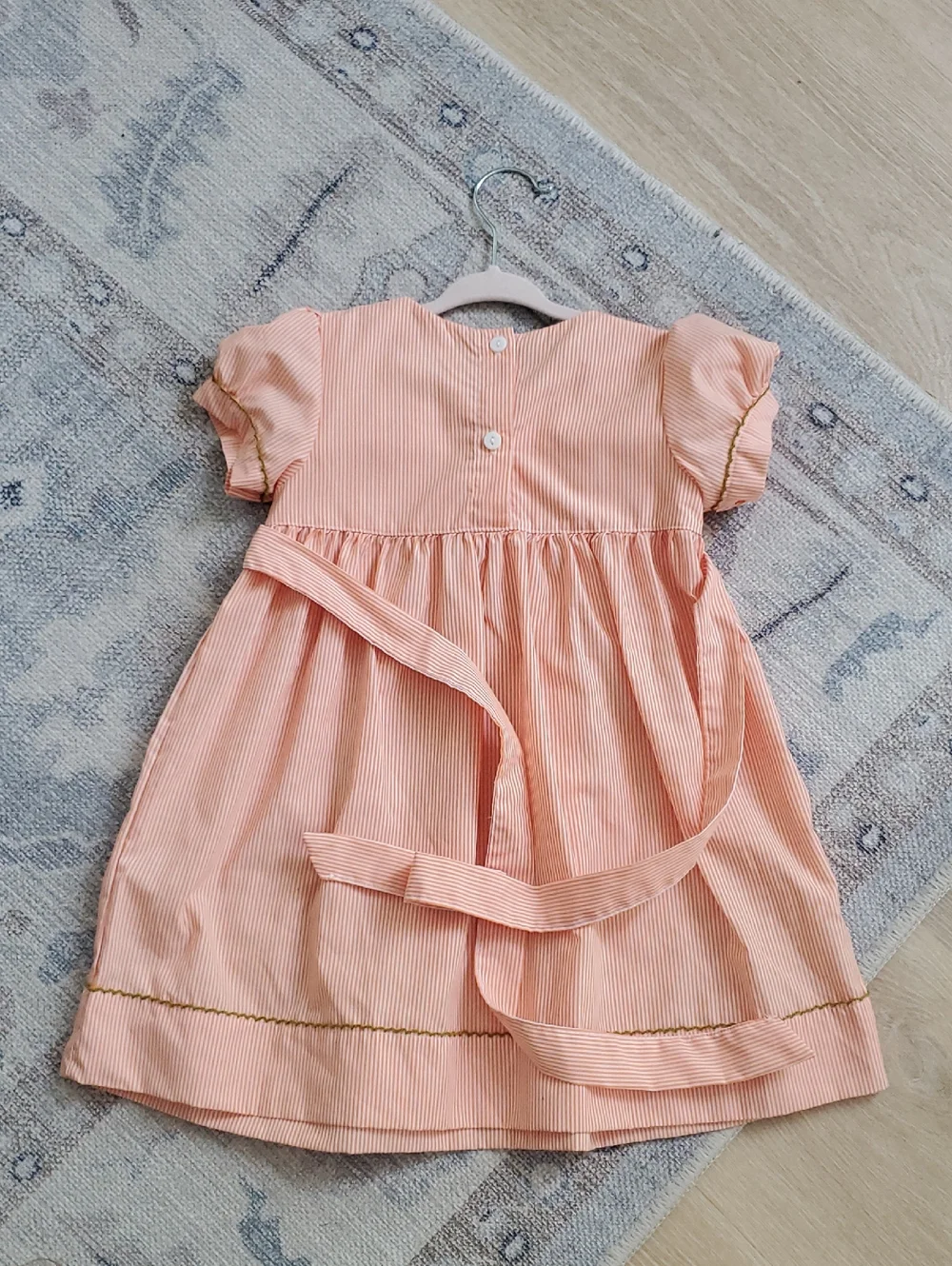 Sweet Dreams Girls Embroidered Pumpkin Fall Harvest Dress Sz3